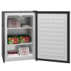 HOMCOM Upright Freezer, 3.0 Cubic Feet Compact Mini Freezer with Reversible Single Door and Adjustable Thermostat, Small freezer for Home, Dorm