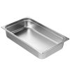 VEVOR 6 Pack Hotel Pans, Full Size Anti-Jam Steam Pan, 0.8mm Thick Stainless Steel Restaurant Steam Table Pan, 4-Inch Deep Commercial Table Pan