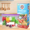 45 Count Reclosable Storage Bags, Fresh-keeping Bag, Heavy Duty Food Sorting Storage Bag, Food Preservation Sealed Bag, For Fruit, Grain