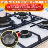 4Pcs Portable Gas Stove Burner Replacement Surface Burner Head Replacement Stove Range Gas Stove Burners Caps Black Stove Top Burner Replacement Range