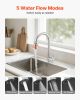 Faucet Aerator 360° Swivel Kitchen Sink Aerator 5-Flow Sprayer Brass Adapter