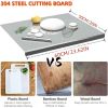 XXL 304 Stainless Steel Cutting Board  Anti-Slip & Mildew-Proof! No More Moldy Wooden Boards | Heavy-Duty & Food-Safe, Easy to Clean – Chop Meat