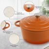 Cast iron Dutch POTS can be used for cooking, baking and refrigeration.