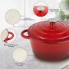 Cast iron Dutch POTS can be used for cooking, baking and refrigeration.