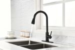Kitchen Faucets with Pull Down Sprayer Commercial Stainless Steel Single Handle Single Hole Kitchen Sink Faucet